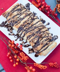 Pumpkin Hazelnut Strudel with Chocolate Drizzle - Vegan Family Recipes