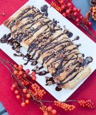 Pumpkin Hazelnut Strudel with Chocolate Drizzle - Vegan Family Recipes