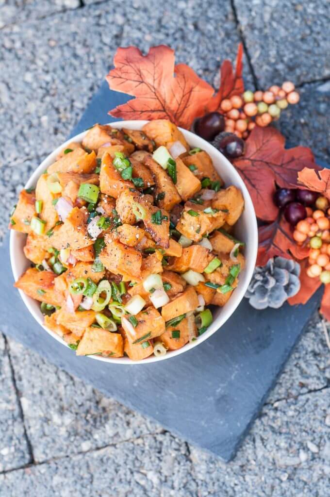 Cold Sweet Potato Salad Recipe - Vegan Family Recipes