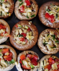 Vegan Stuffed Mushroom recipe with Garlic - Vegan Family Recipes