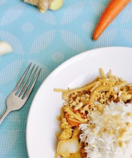 Peanut Sauce Stir Fry with Tempeh Recipe - Vegan Family Recipes