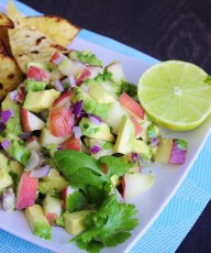 Avocado Peach Salsa Recipe - Vegan Family Recipes