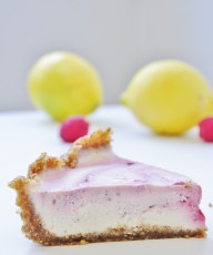 No bake Raspberry Lemon Pie Recipe - Vegan Family Recipes