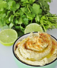 Lime Cilantro Hummus Recipe - Vegan Family Recipes