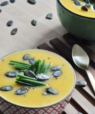 Cauliflower Sweet Potato Soup Recipe - Vegan Family Recipes