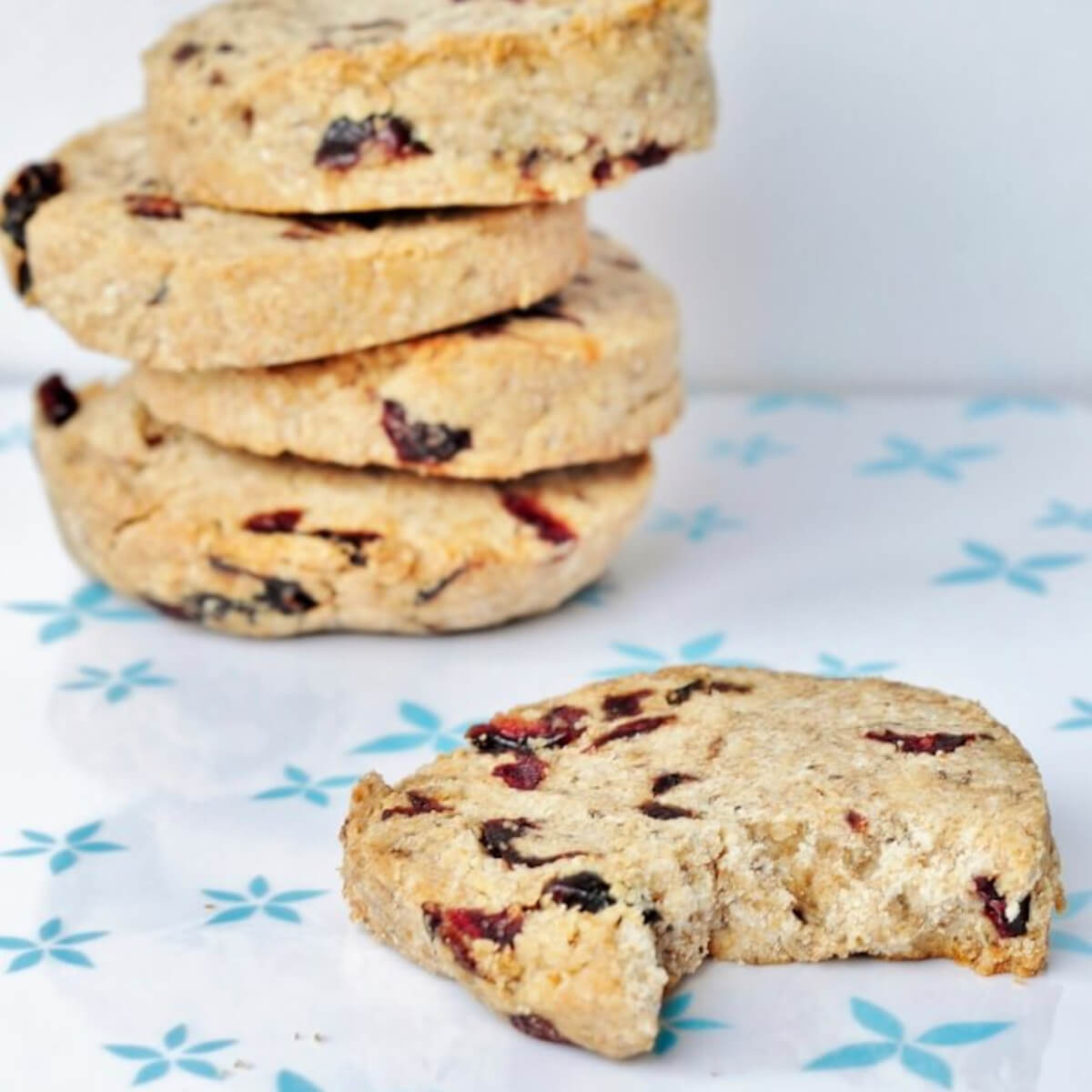 Nut Butter Cookies Recipe with Cranberries - Vegan Family Recipes