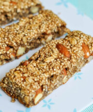 Puffed Quinoa Oat Bars Recipe - Vegan Family Recipes