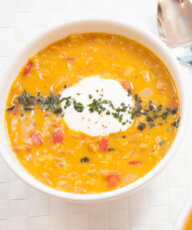 Curried Red Lentil Soup Carrots - Vegan Family Recipes