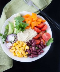 Mexican Hummus Salad Recipe - Vegan Family Recipes