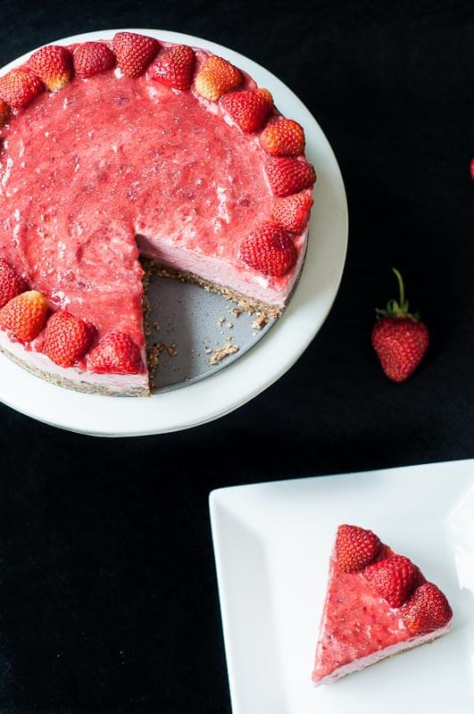 Strawberry Ice Cream Cake (V,GF) Vegan Family Recipes
