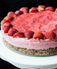 Vegan Strawberry Ice Cream Cake Recipe - Vegan Family Recipes