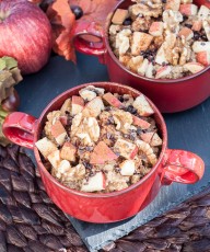 Healthy Apple Cinnamon Walnut Quinoa Breakfast Bowl Recipe - Vegan Family Recipes