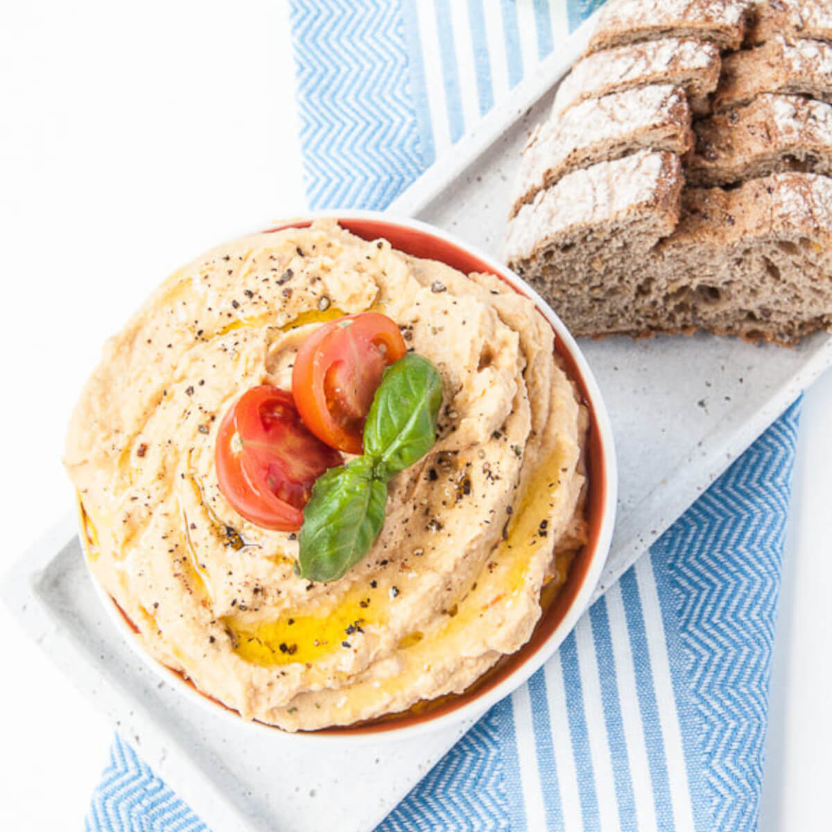 Fresh Tomato Hummus Recipe - Vegan Family Recipes