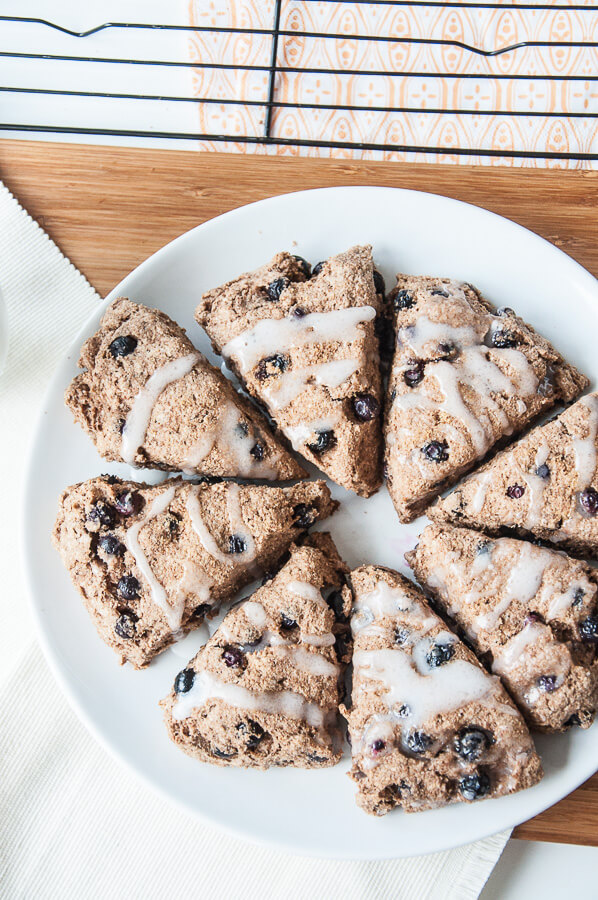 Vegan Blueberry Scone Recipe Healthy Whole Grain- Vegan Family Recipes