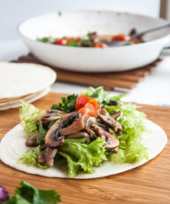 Vegan Mushroom tacos recipe healthy gluten-free taco sauce - vegan family recipes