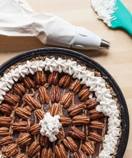 Raw Vegan GF Paleo Chocolate Caramel Pecan Pie Recipe - Vegan Family Recipes