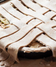Lattice Whole Wheat Apple Pie Recipe - Vegan Family Recipes