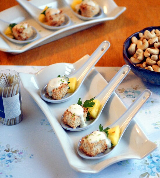 Kokosnuss-Kruste-Tofu-Häppchen Rezept - Vegane Fingerfood-Rezepte
