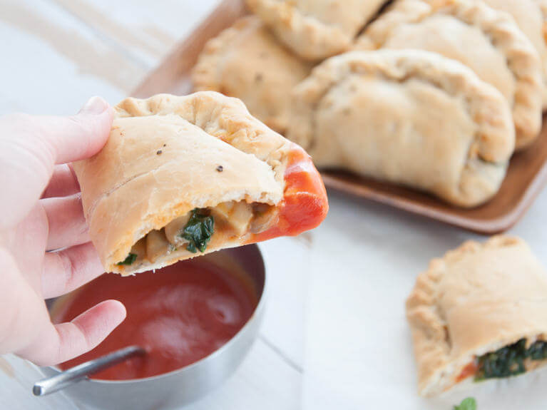 Veganes Mini-Calzones-Rezept - Vegane Fingerfood-Rezepte. Vegane Fingerfood-Rezepte