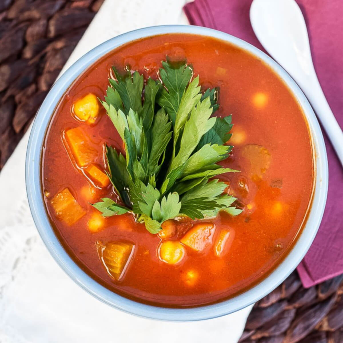 Moroccan Harira Soup Recipe - Vegan Family Recipes #healthy #glutenfree #dinner
