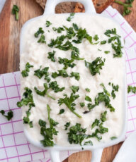 Vegan Cottage Cheese Recipe |VeganFamilyRecipes.com | #glutenfree #appetizer #dip