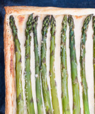 Lemon Asparagus Tart Recipe - Vegan Family Recipes - #spring #dinner