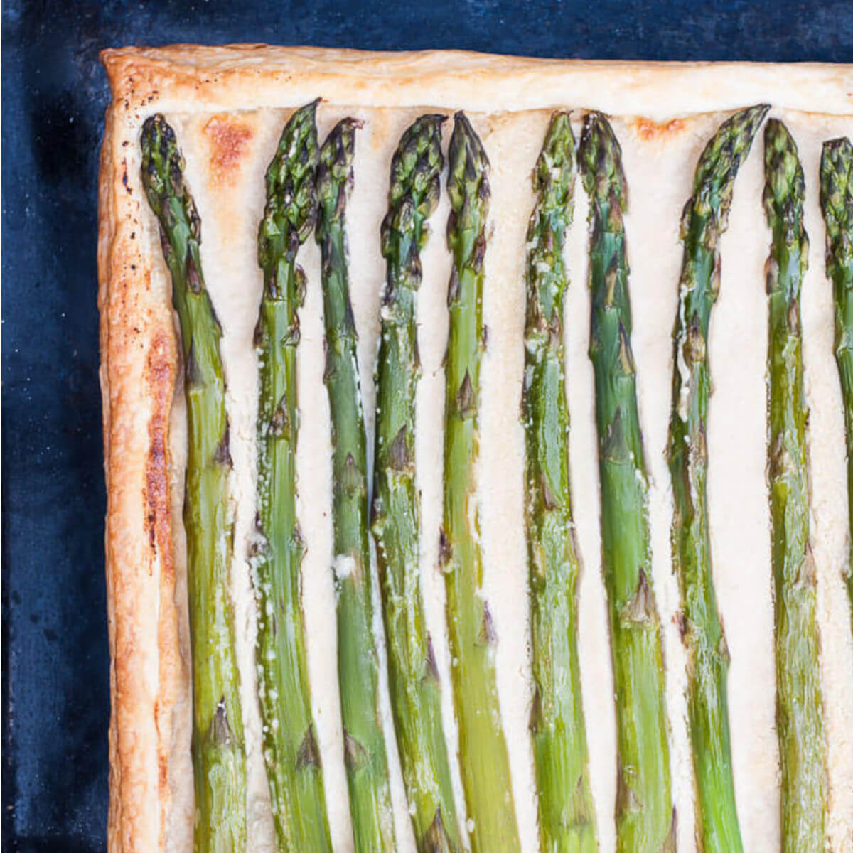 Lemon Asparagus Tart Recipe - Vegan Family Recipes - #spring #dinner