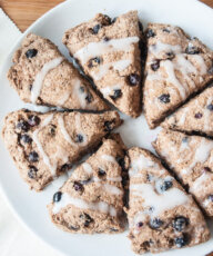 Vegan Blueberry Scone Recipe Healthy Whole Grain- Vegan Family Recipes