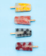 Coconut Water Popsicles or Ice Pops with fruit - Mango, Watermelon, Raspberries, and Blueberries , Vegan, Gluten-free, Sugar-free and healthy! - Vegan Family Recipes