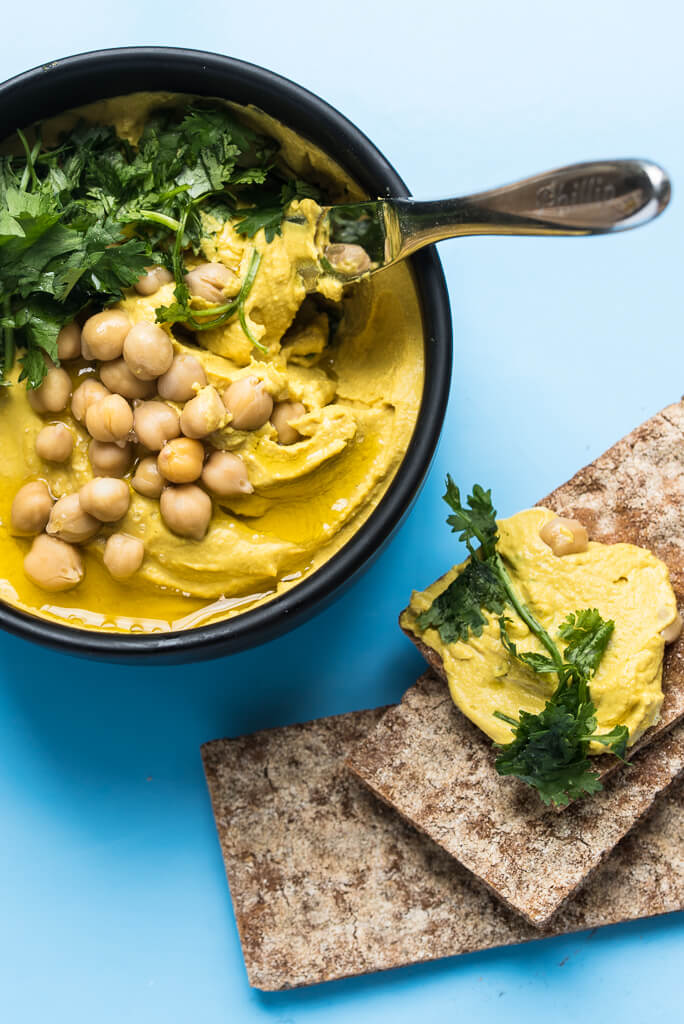 Curry Hummus Recipe - Vegan Family Recipes #dip #healthy