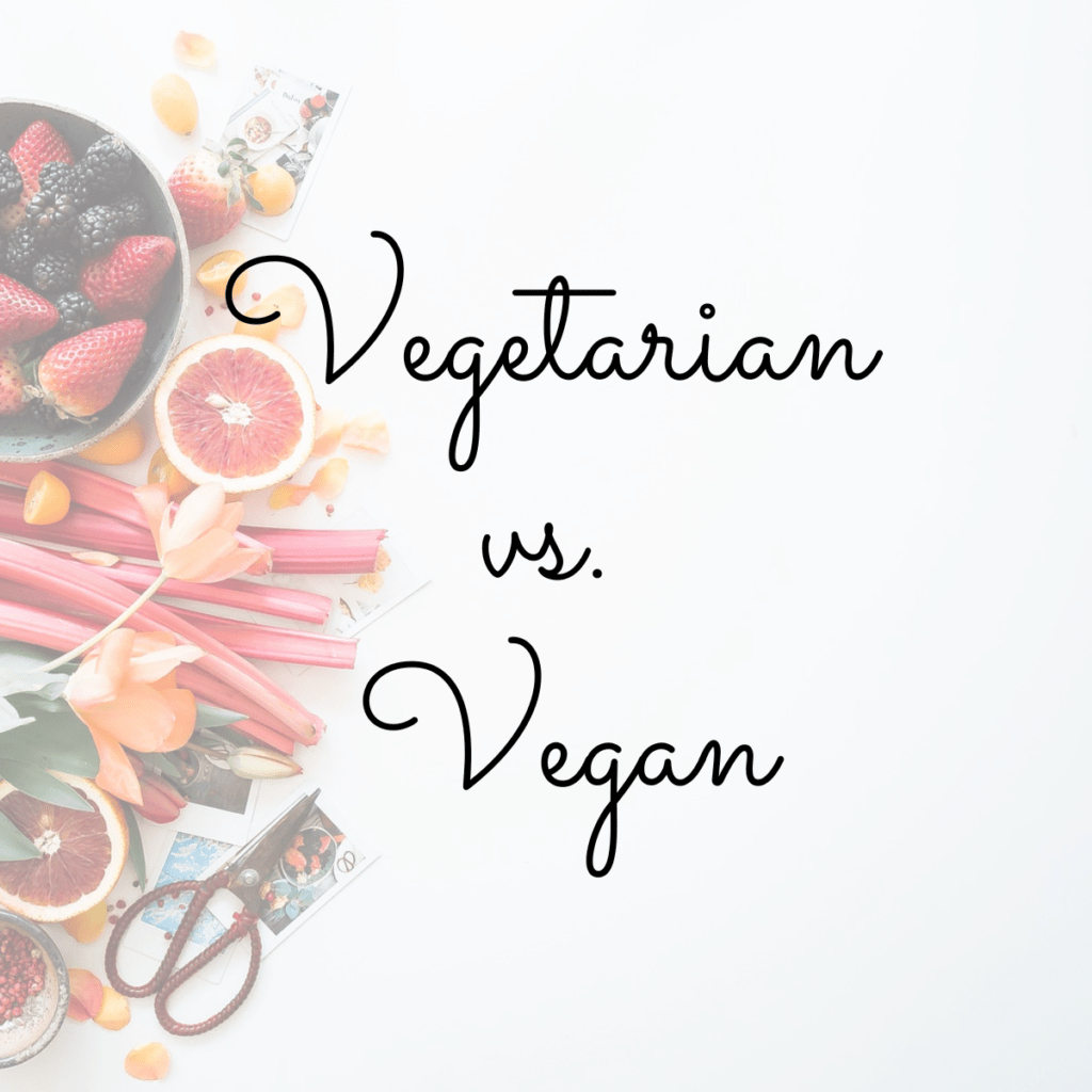 difference between vegan and vegetarian